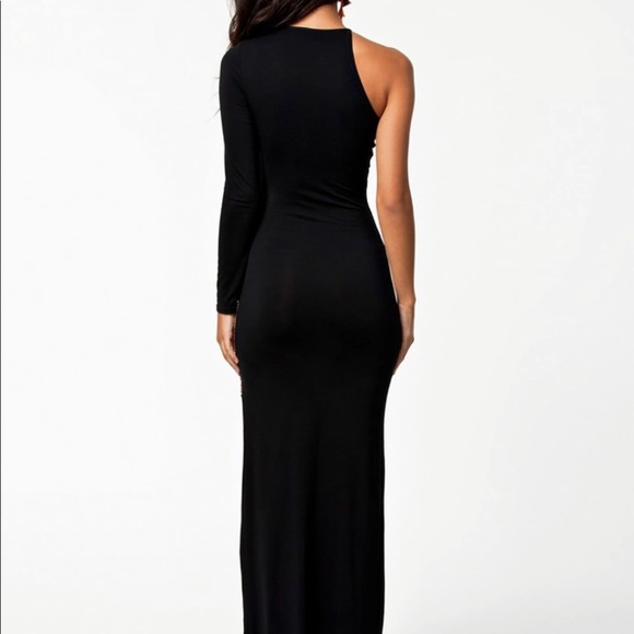 Maxi Dress One Shoulder Long sleeve Dress - Picture 2 of 3